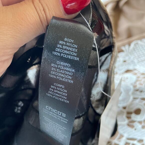 Chico's Womens Jacket Size 1 Medium 8 Travelers Collection Tiger Striped NEW - Picture 7 of 9